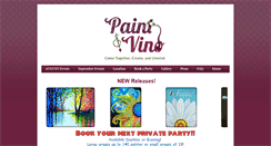 Desktop Screenshot of paintandvino.com